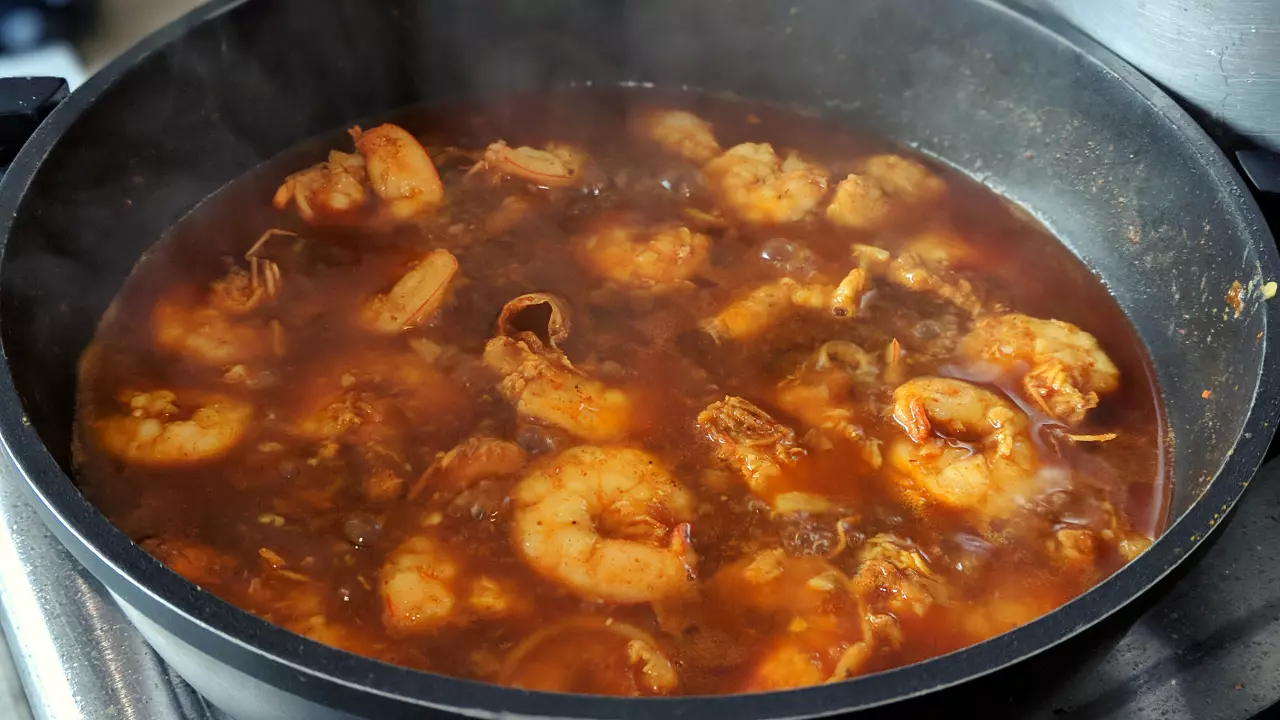 garlic prawns curry